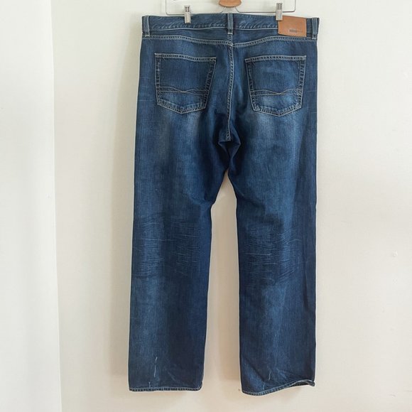 Hugo Boss Dark Blue Texas Regular Fit Straight Leg Mens 5-pocket Jeans W40 L34 - Picture 4 of 8